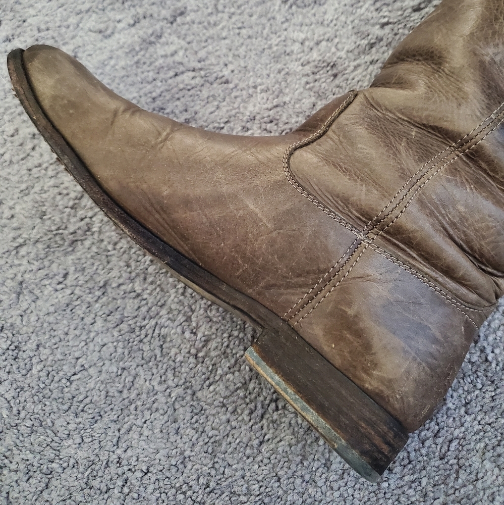Frye Melissa Button Leather Riding Boots - Picture 4 of 13